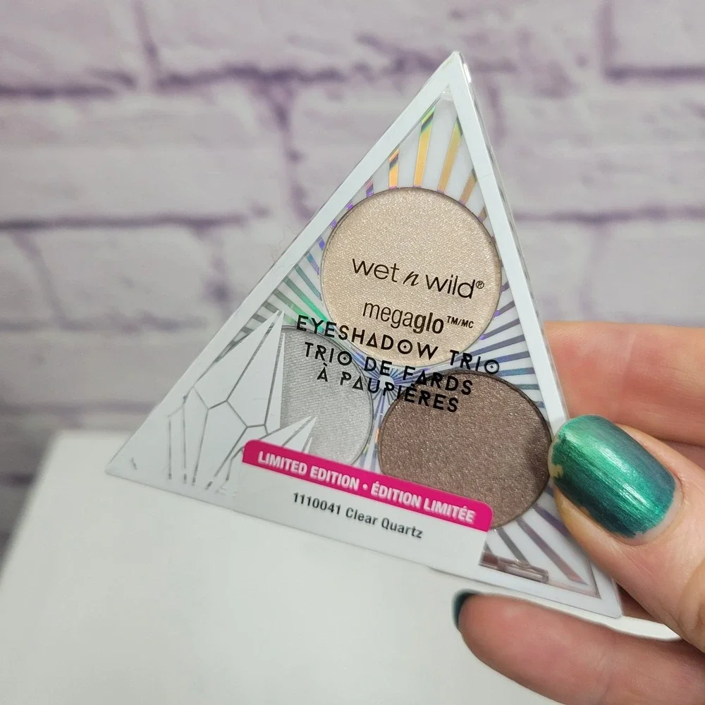 New‎ No Box Wet n Wild Crystal Cavern MegaGlo Eyeshadow Trio Clear Quartz 3.5g